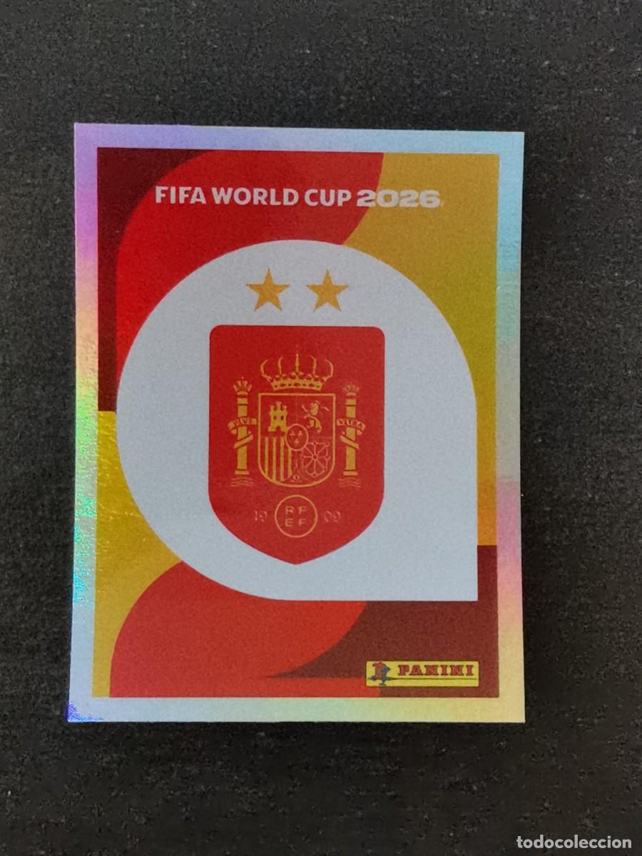 Cromos de f&uacute;tbol: Panini Fifa World Cup 2026 #ESP1 BIS Escudo Seleccion Espa&ntilde;ola 2 Estrellas