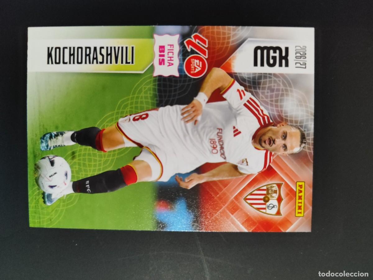 Cromos de f&uacute;tbol: MEGACRACKS 26/27 CARD FICHA BIS KOCHORASHVILI SEVILLA # 334BIS PANINI