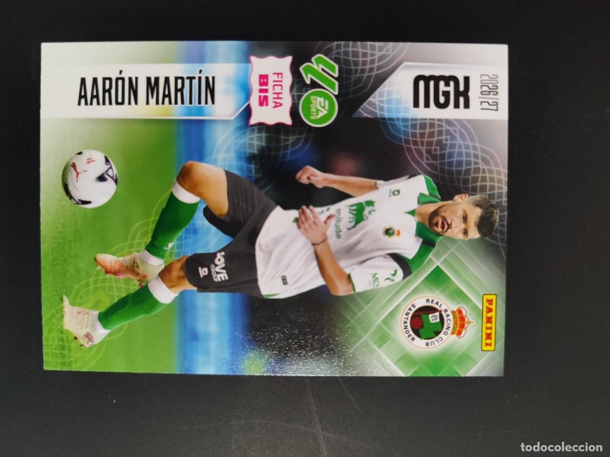 Cromos de f&uacute;tbol: MEGACRACKS 26/27 CARD FICHA BIS AARON MARTIN RACING SANTANDER # 279BIS PANINI