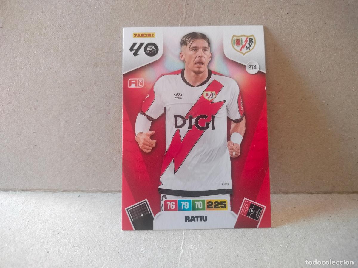 Cromos de f&uacute;tbol: CROMO FUTBOL 25-26 ADRENALYN XL RAYO VALLECANO RATIU N&Uacute;MERO 274 PANINI