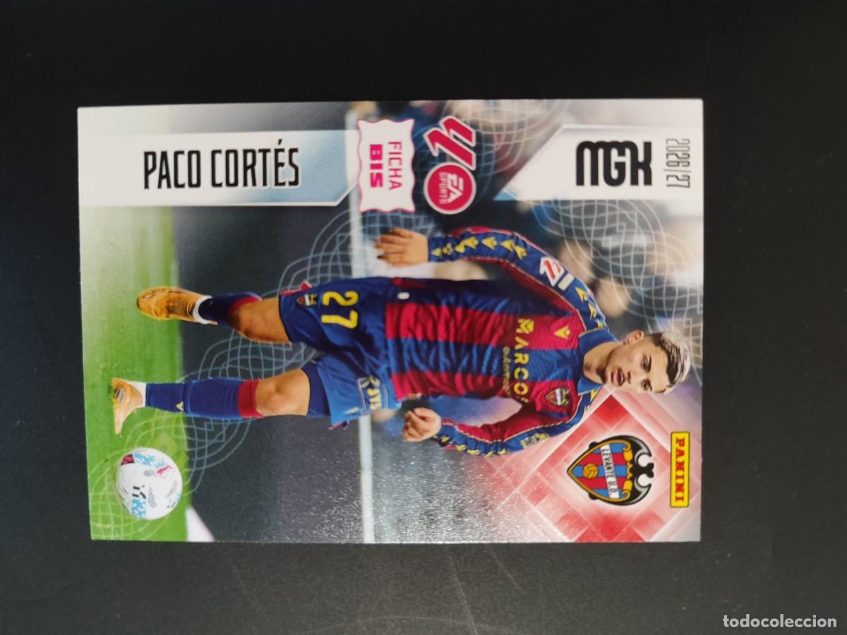 Cromos de f&uacute;tbol: MEGACRACKS 26/27 CARD FICHA BIS PACO CORTES LEVANTE # 211BIS PANINI