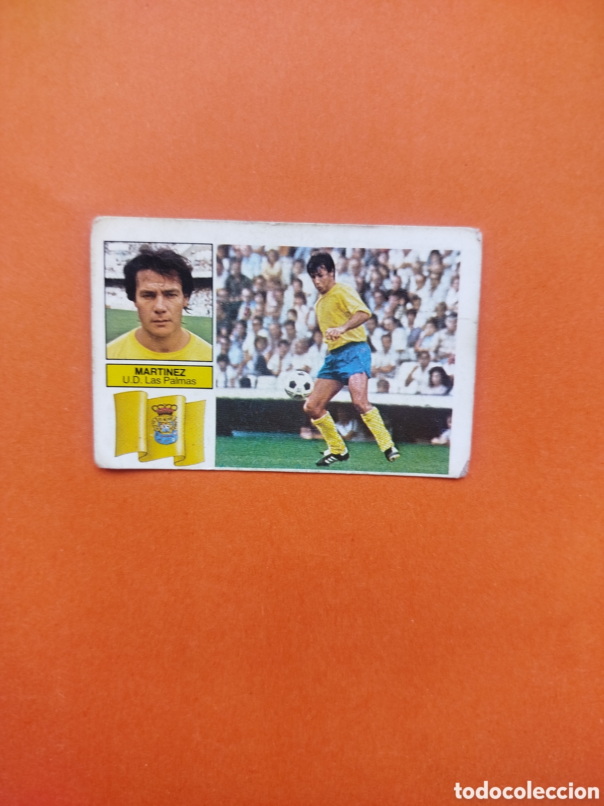 Cromos de f&uacute;tbol: MARTINEZ COLOCA LAS PALMAS SIN PEGAR LIGA ESTE 82-83