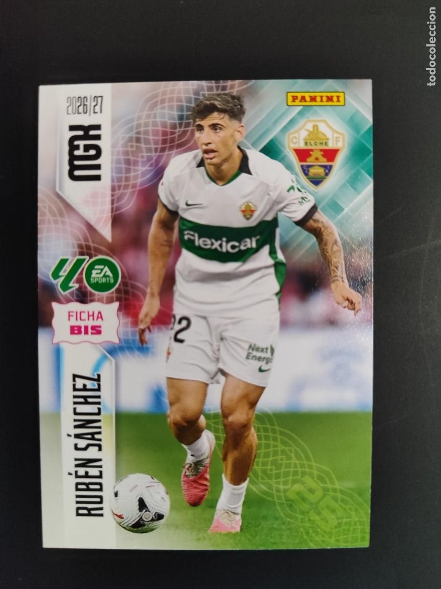 Cromos de f&uacute;tbol: MEGACRACKS 26/27 CARD FICHA BIS RUBEN SANCHEZ ELCHE # 148BIS PANINI