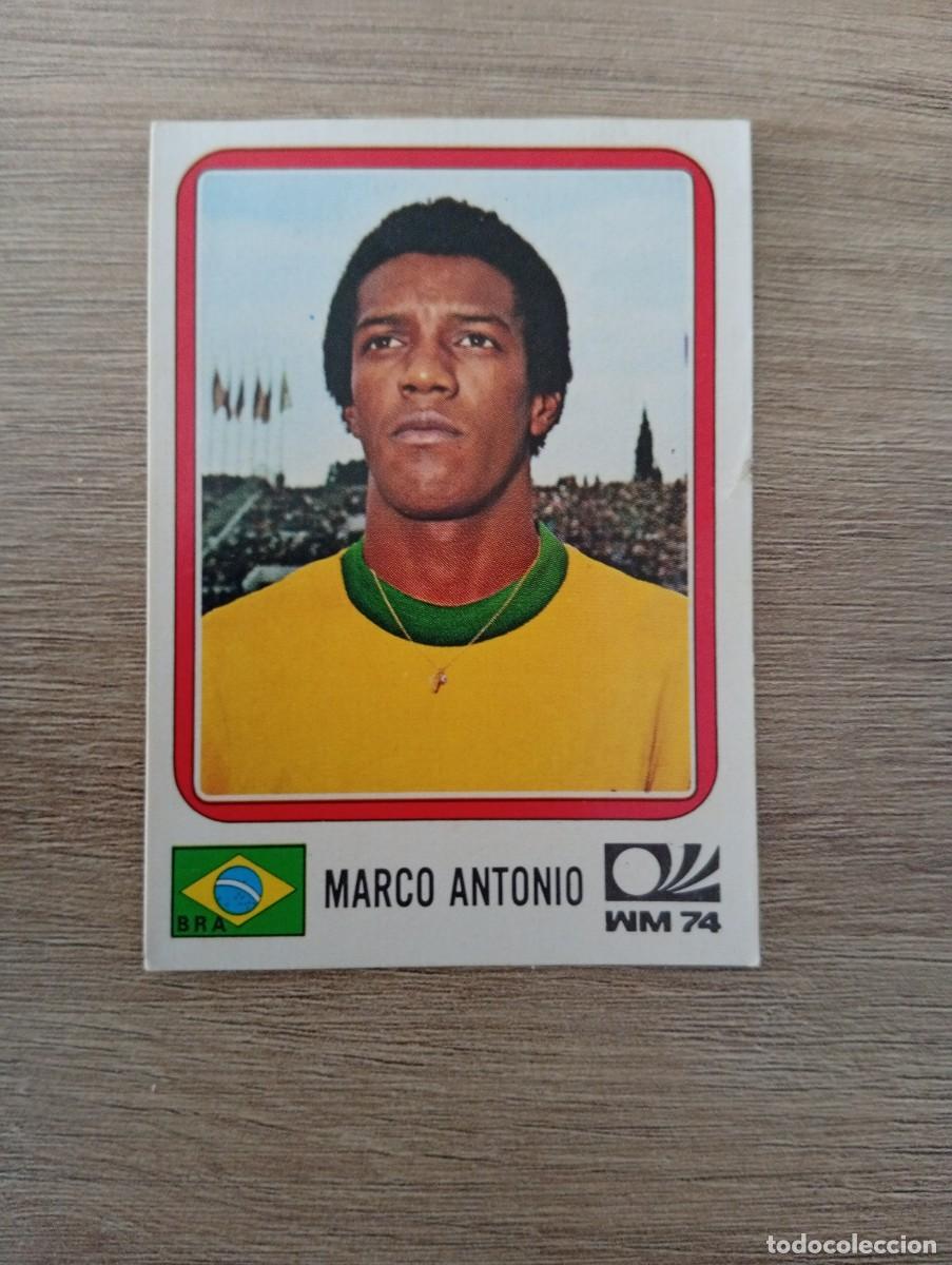 Cromos de f&uacute;tbol: MARCO ANTONIO 156 BRASIL MUNDIAL MUNICH 74 1974 PANINI SIN PEGAR NUNCA PEGADO