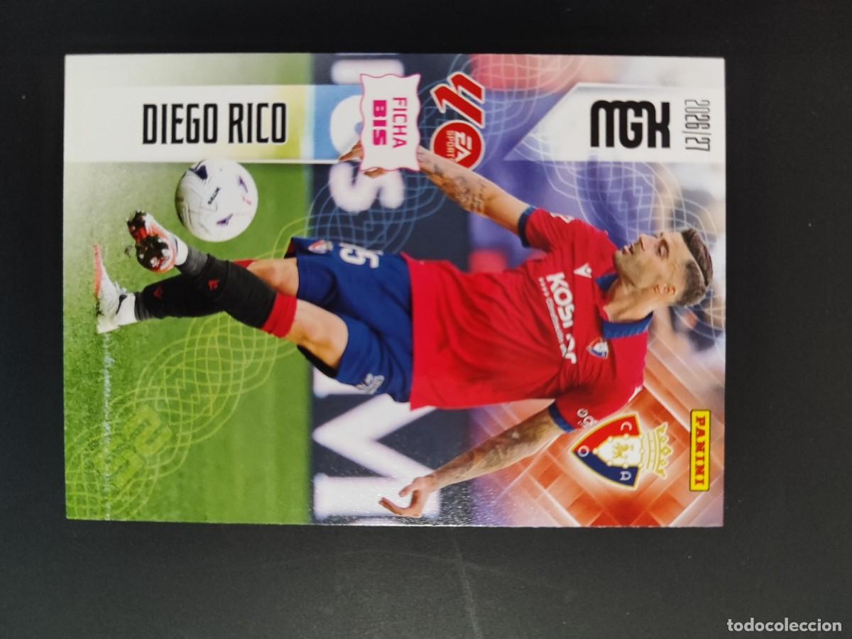 Cromos de f&uacute;tbol: MEGACRACKS 26/27 CARD FICHA BIS DIEGO RICO OSASUNA # 260BIS PANINI