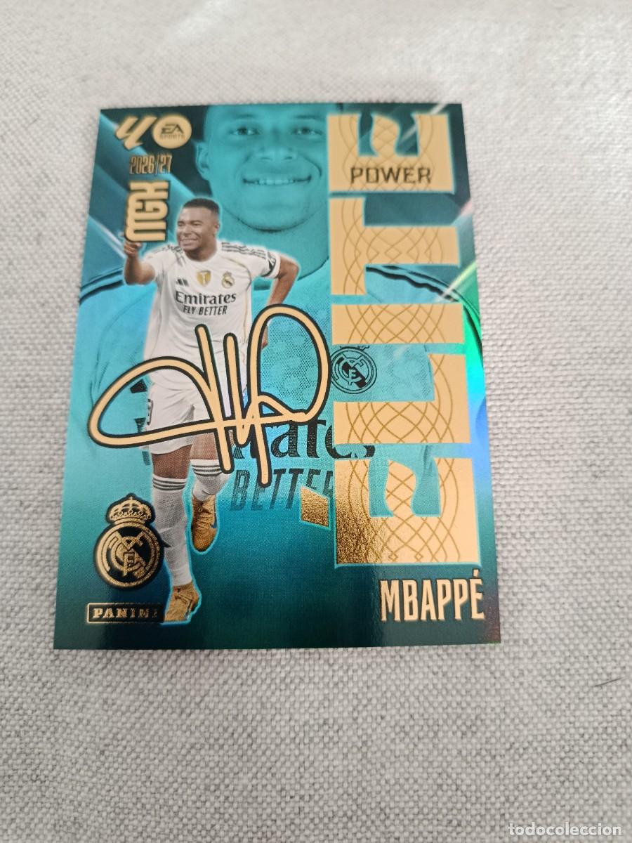 Cromos de f&uacute;tbol: Megacracks 26/27. 10- Mbappe. Real Madrid. &Eacute;lite power.
