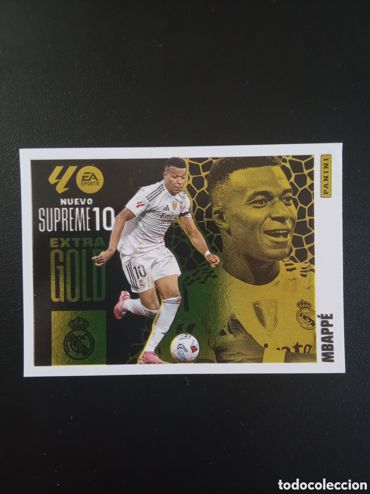 Cromos de f&uacute;tbol: CROMO EXTRA GOLD SUPREME 10 MBAPPE REAL MADRID LIGA ESTE 25-26 (VER FOTOS)