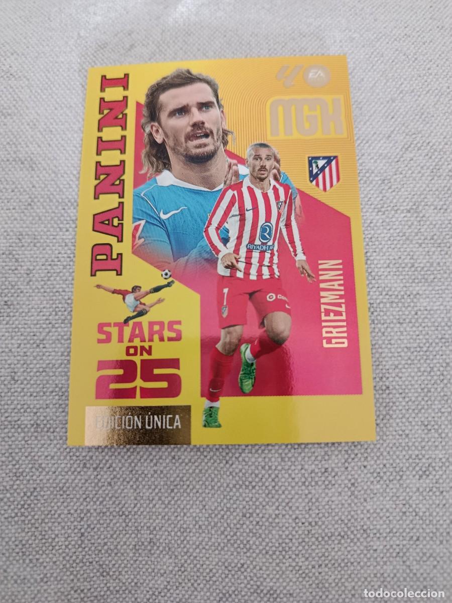 Cromos de f&uacute;tbol: Megacracks 26/27. 443- Griezmann. Atl&eacute;tico de Madrid. Stars on 25.