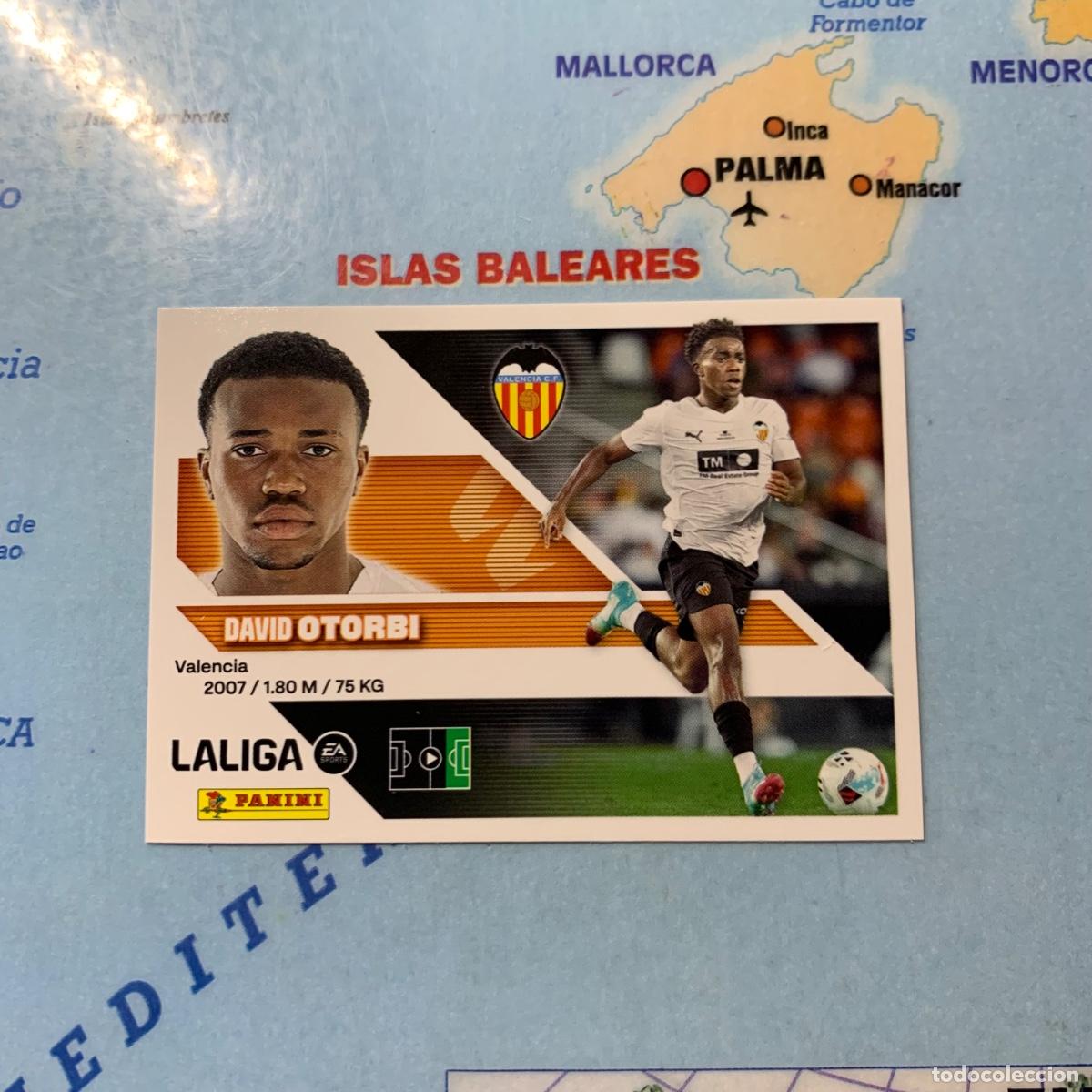 Cromos de f&uacute;tbol: Otorbi coloca n&uacute;mero 18 Bis Del Valencia cromo de la liga este 26-27 2026-2027