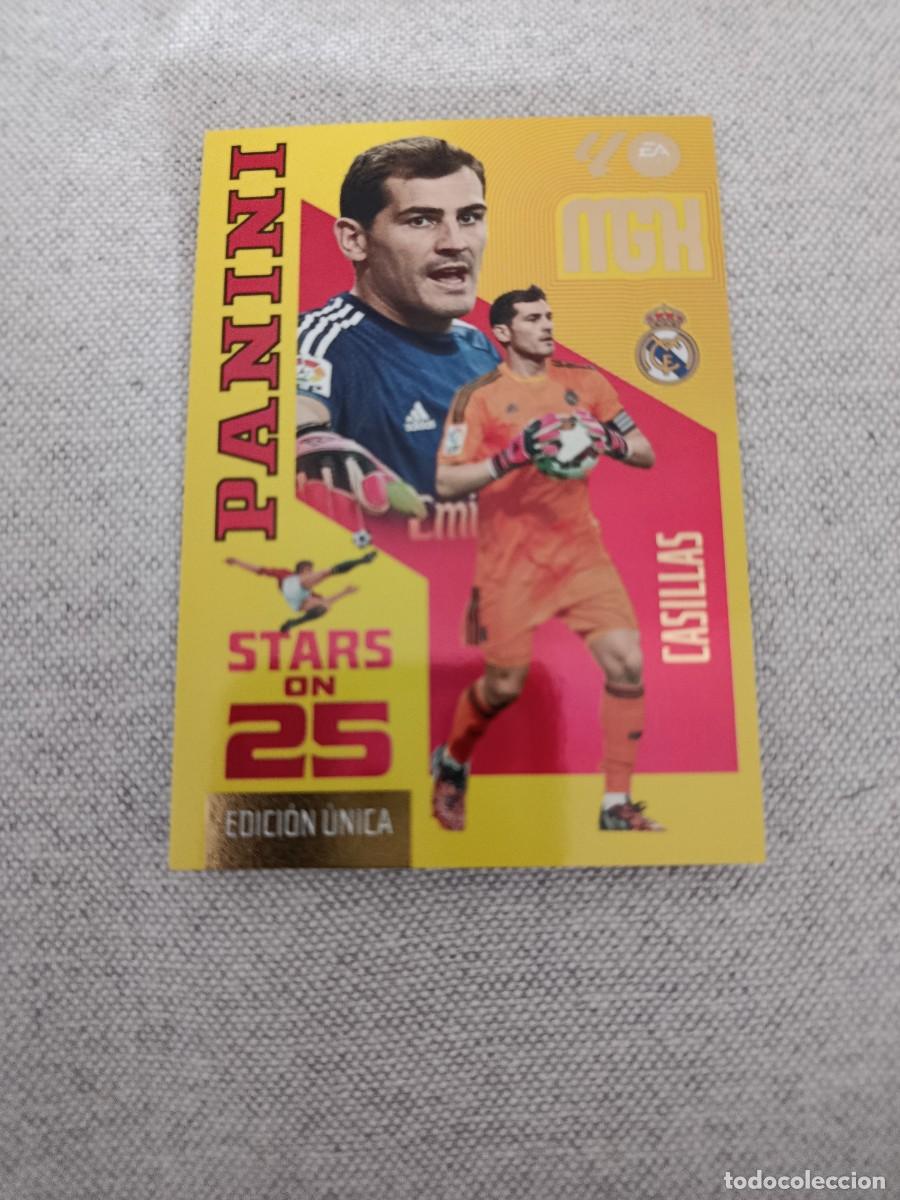 Fu&szlig;ball-Sticker: Megacracks 26/27. 428- Casillas. Real Madrid. Stars on 25.