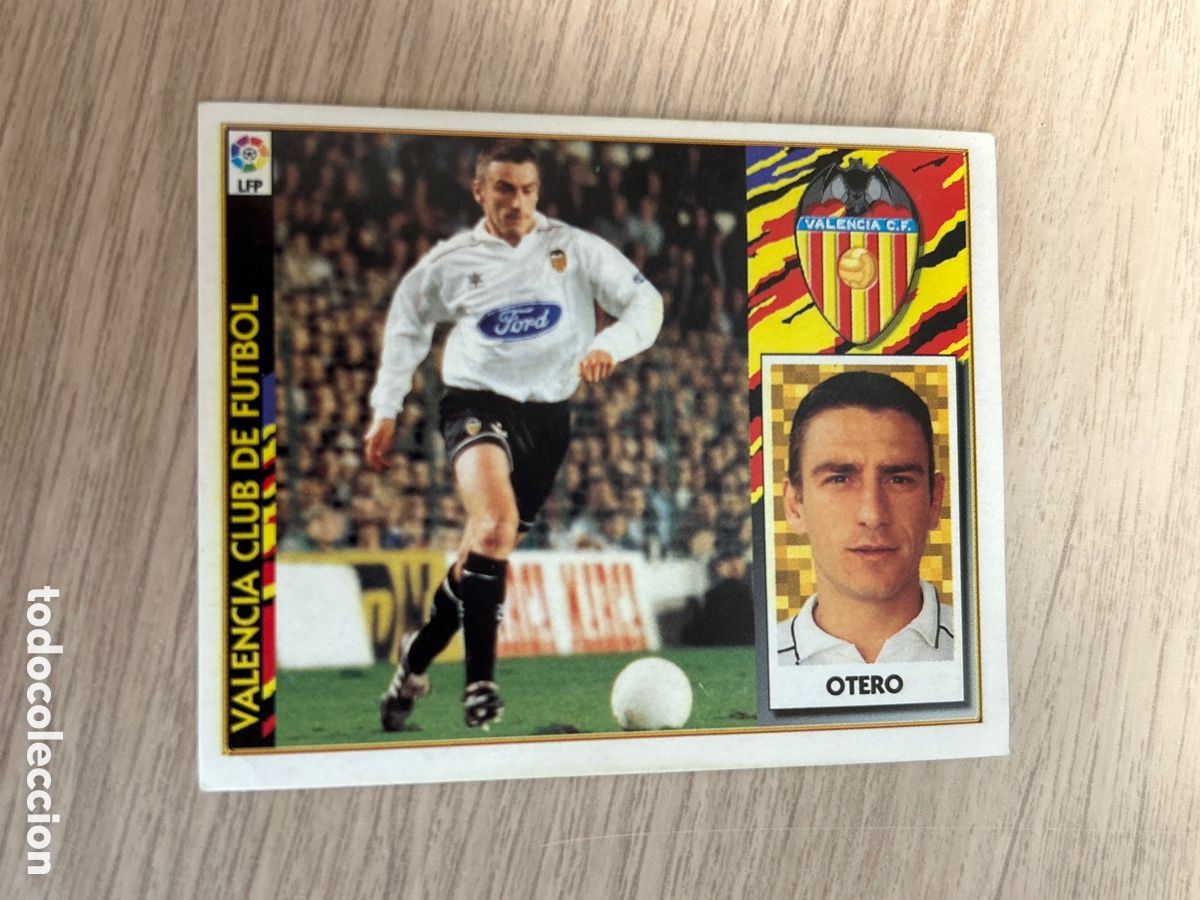 Fu&szlig;ball-Sticker: OTERO VALENCIA BAJA LIGA ESTE 1997 1998 97 98 NUNCA PEGADO SIN PEGAR