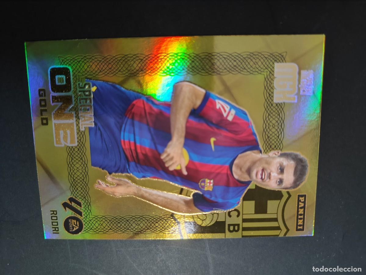 Cromos de f&uacute;tbol: MEGACRACKS 26/27 CARD SPECIAL ONE GOLD RODRI FC BARCELONA # PANINI