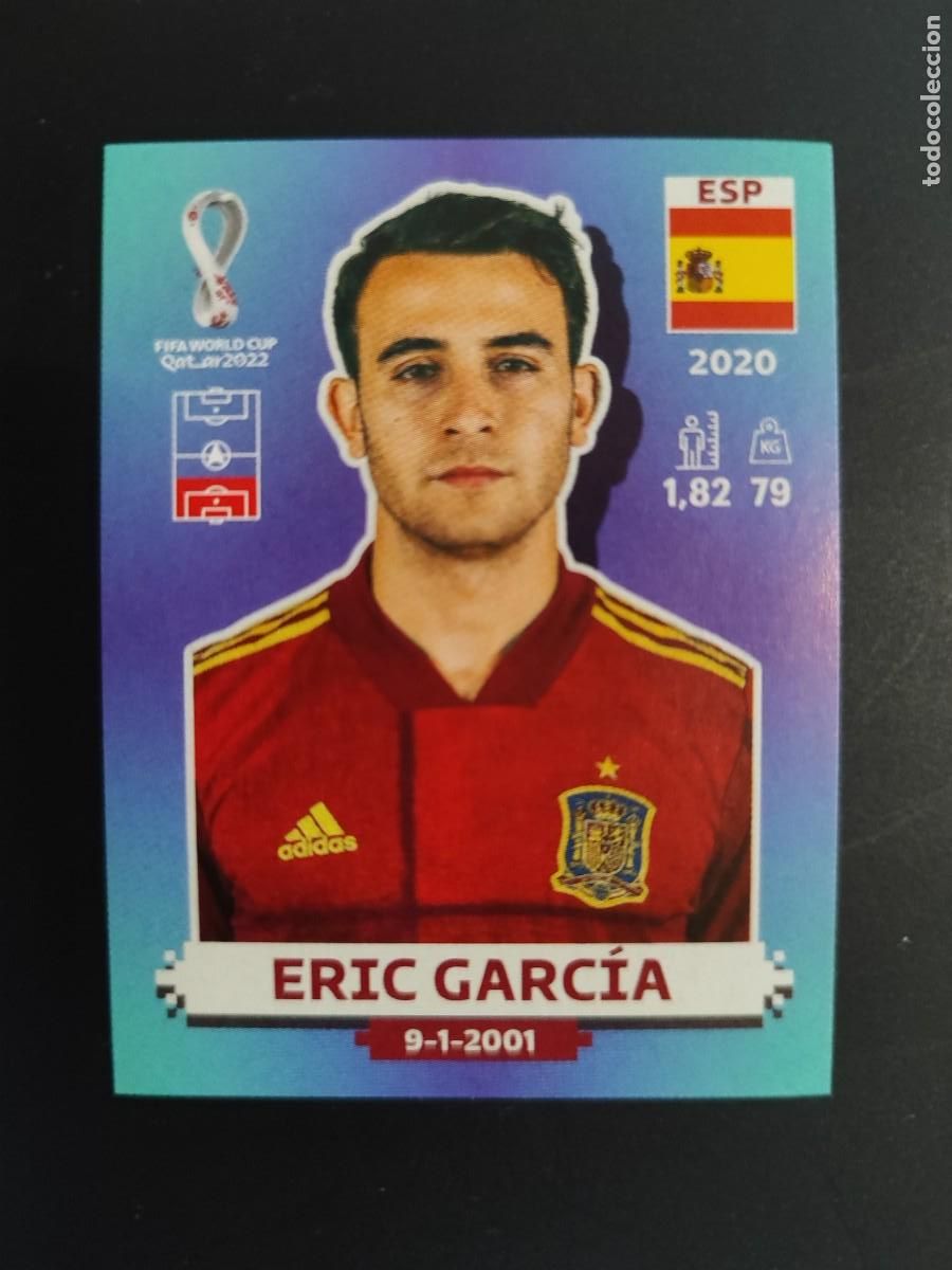 Cromos de f&uacute;tbol: FIFA WORLD CUP QATAR 2022 STICKER ERIC GARCIA ESPA&Ntilde;A # ESP 6 PANINI
