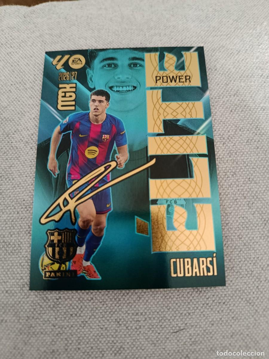 Cromos de f&uacute;tbol: Megacracks 26/27. 515P- Cubars&iacute;. Barcelona. Elite power.