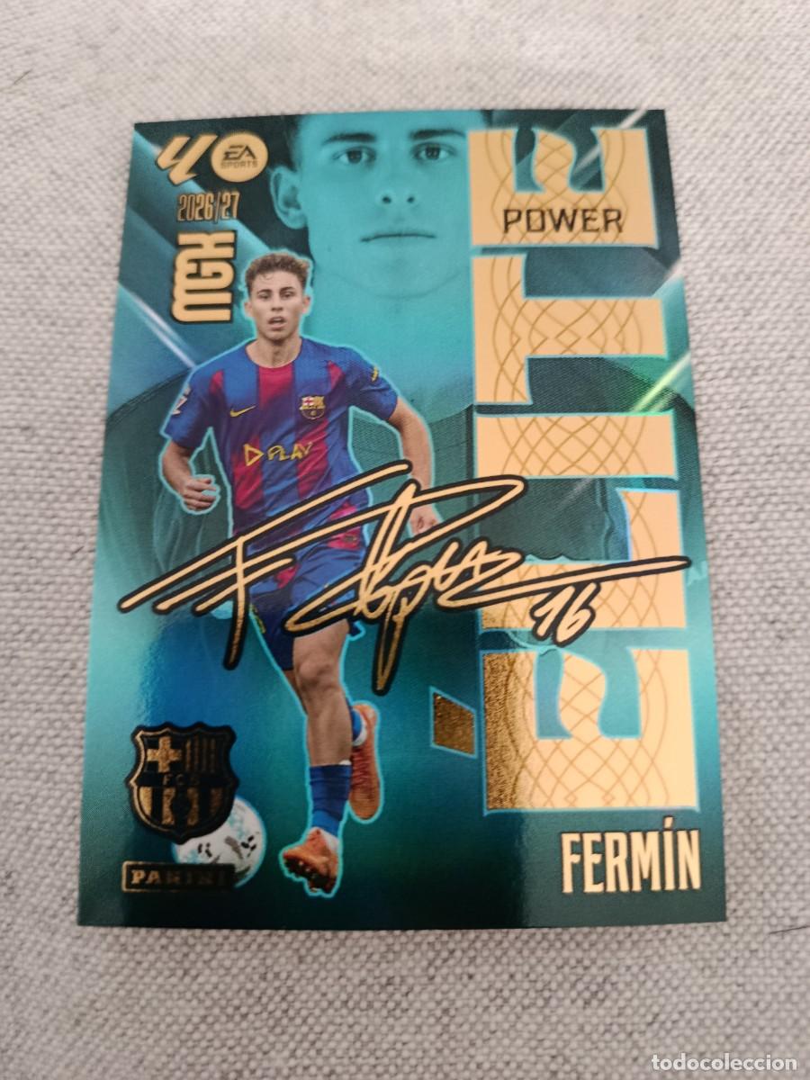 Cromos de f&uacute;tbol: Megacracks 26/27. 6P- Ferm&iacute;n. Barcelona. Elite power.