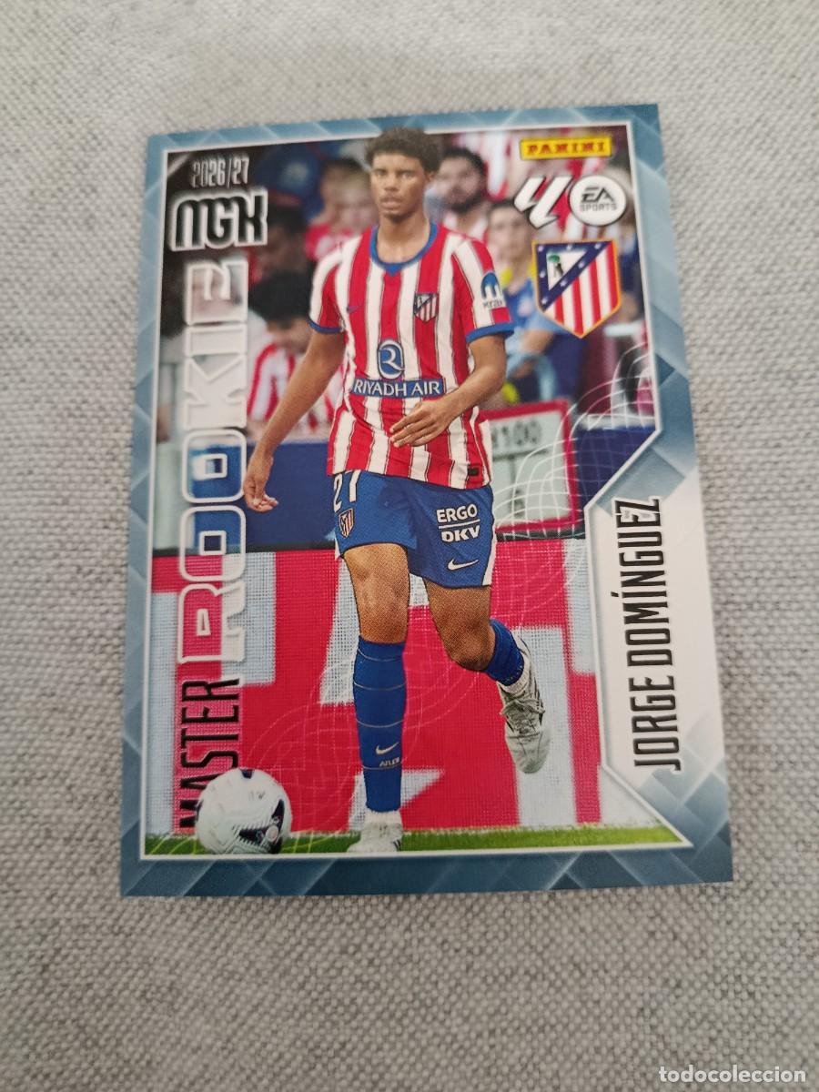 Cromos de f&uacute;tbol: Megacracks 26/27. 523- Jorge Dom&iacute;nguez. Atl&eacute;tico de Madrid. M&aacute;ster rookie.