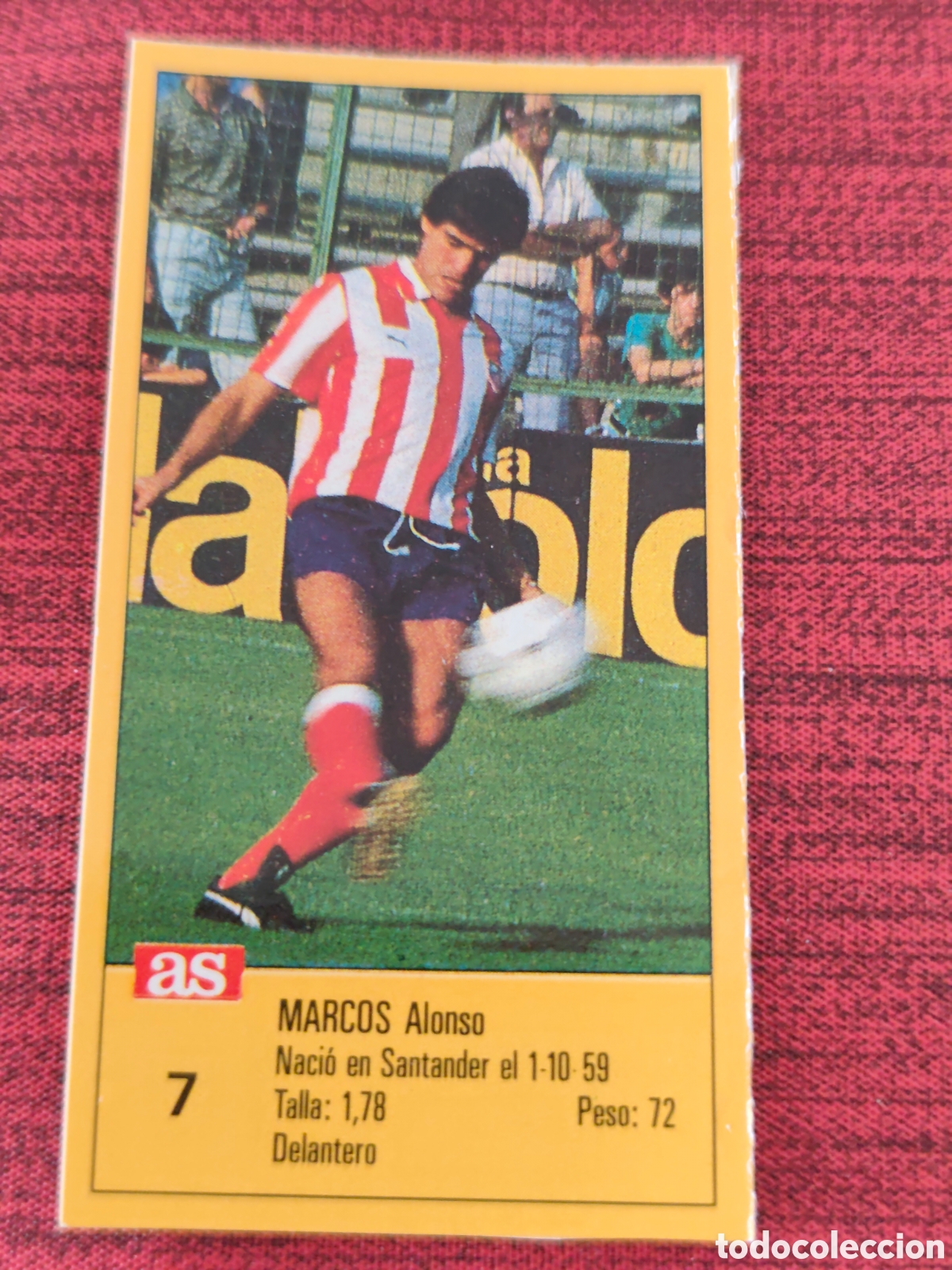 Cromos de f&uacute;tbol: 7 MARCOS ATL&Eacute;TICO MADRID ASES DE LA LIGA 1987 1988 DIARIO AS
