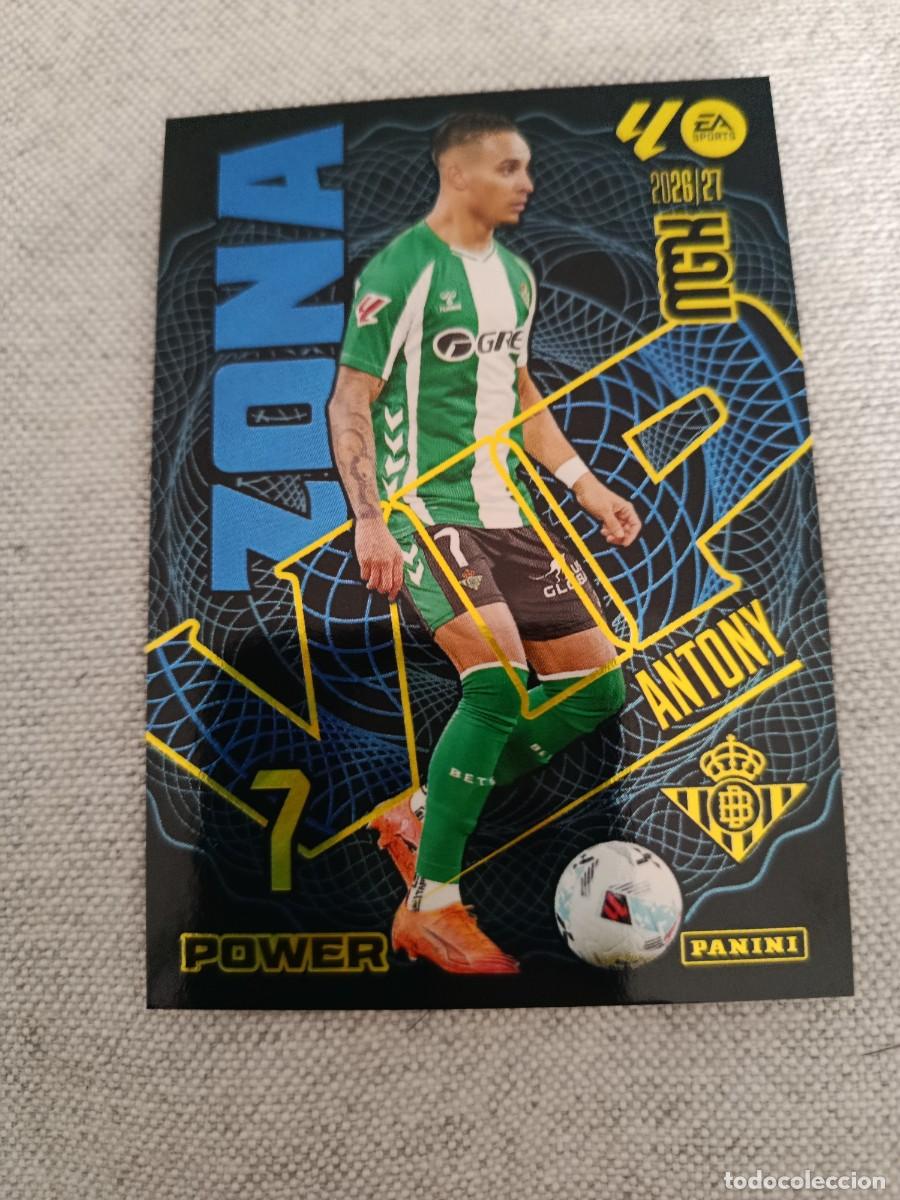 Cartes &agrave; collectionner de Football: Megacracks 26/27. 388P- Antony. Real Betis. Zona VIP power.