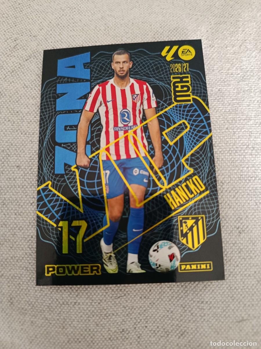 Cromos de f&uacute;tbol: Megacracks 26/27. 397P- Hancko. Atl&eacute;tico de Madrid. Zona VIP power.
