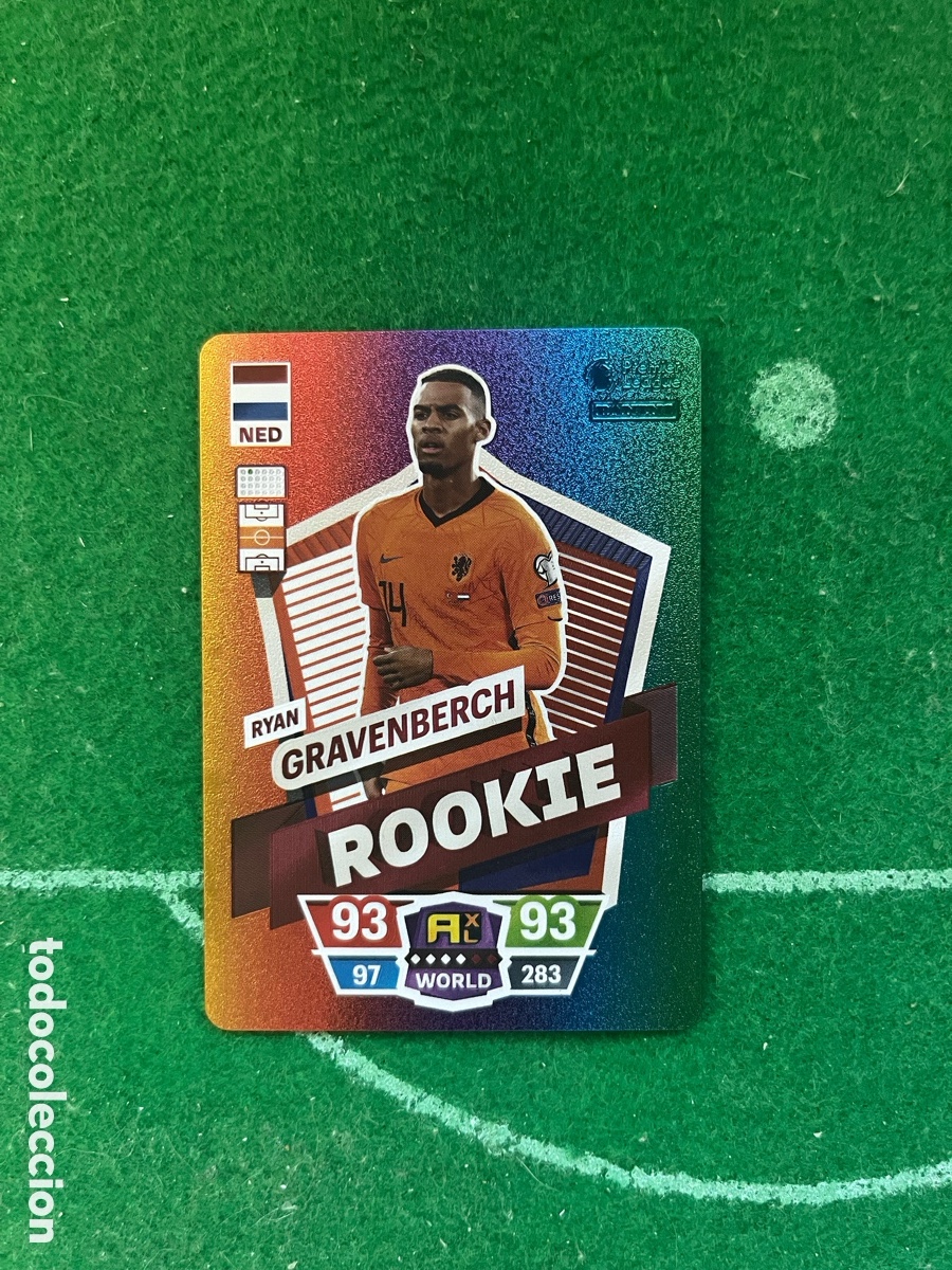 Cromos de f&uacute;tbol: GRAVENBERCH PA&Iacute;SES BAJOS WORLD FOOTBALL STARS PREMIER LEAGUE PANINI ROOKIE