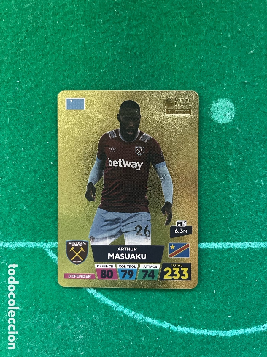 Cromos de f&uacute;tbol: MASUAKU WEST HAM UNITED WORLD FOOTBALL STARS PREMIER LEAGUE PANINI