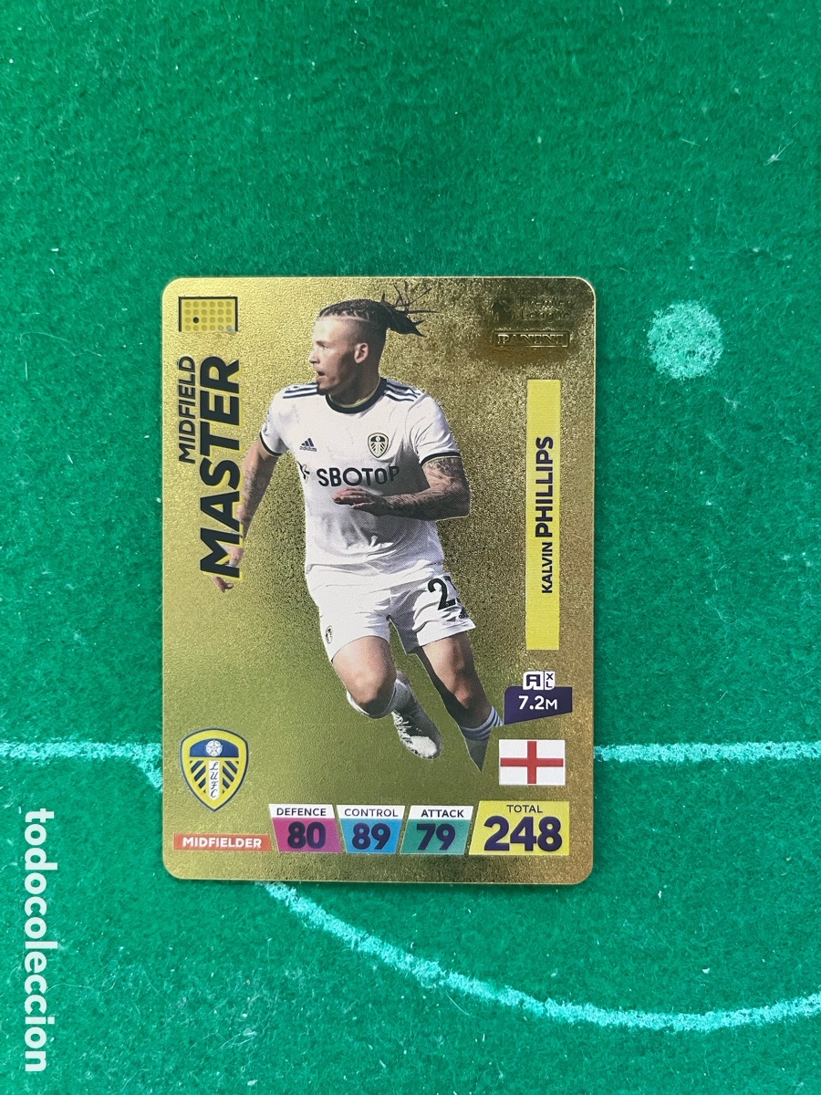 Cromos de f&uacute;tbol: PHILLIPS LEEDS UNITED WORLD FOOTBALL STARS PREMIER LEAGUE PANINI MIDFIELD MASTER