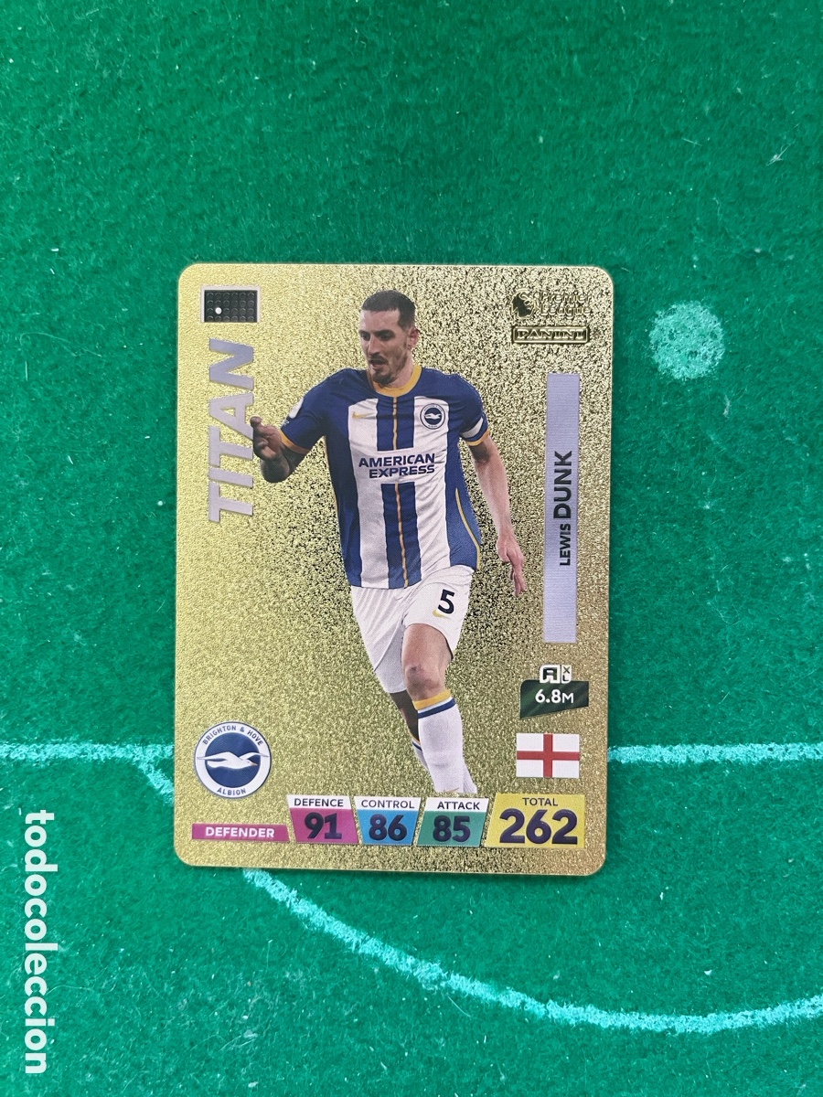 Cromos de f&uacute;tbol: DUNK BRIGHTON WORLD FOOTBALL STARS PREMIER LEAGUE PANINI TITAN