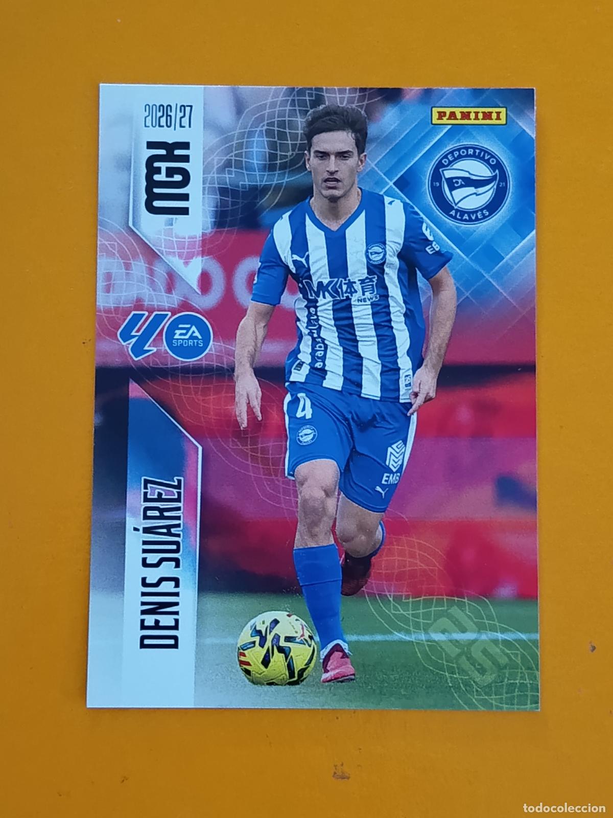 Cromos de f&uacute;tbol: 32 DENIS SU&Aacute;REZ. DEPORTIVO ALAV&Eacute;S. MEGACRACKS 2026-27. PANINI