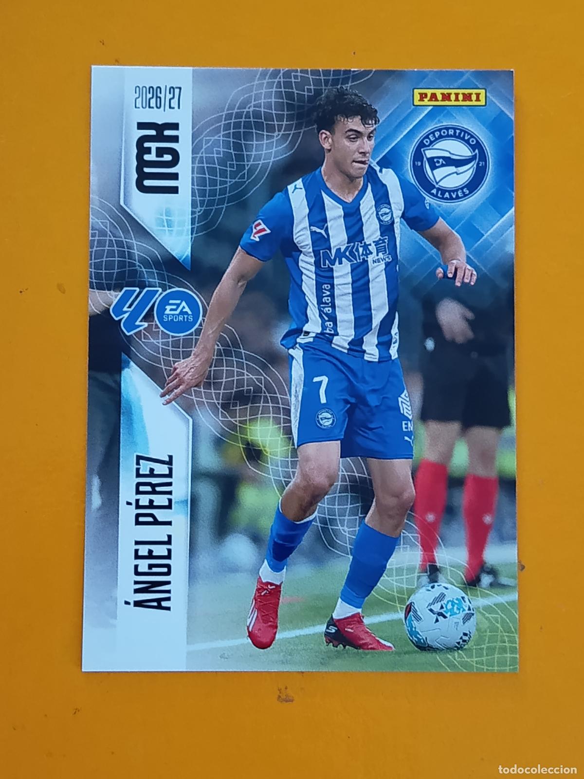 Cromos de f&uacute;tbol: 33 &Aacute;NGEL P&Eacute;REZ. DEPORTIVO ALAV&Eacute;S. MEGACRACKS 2026-27. PANINI