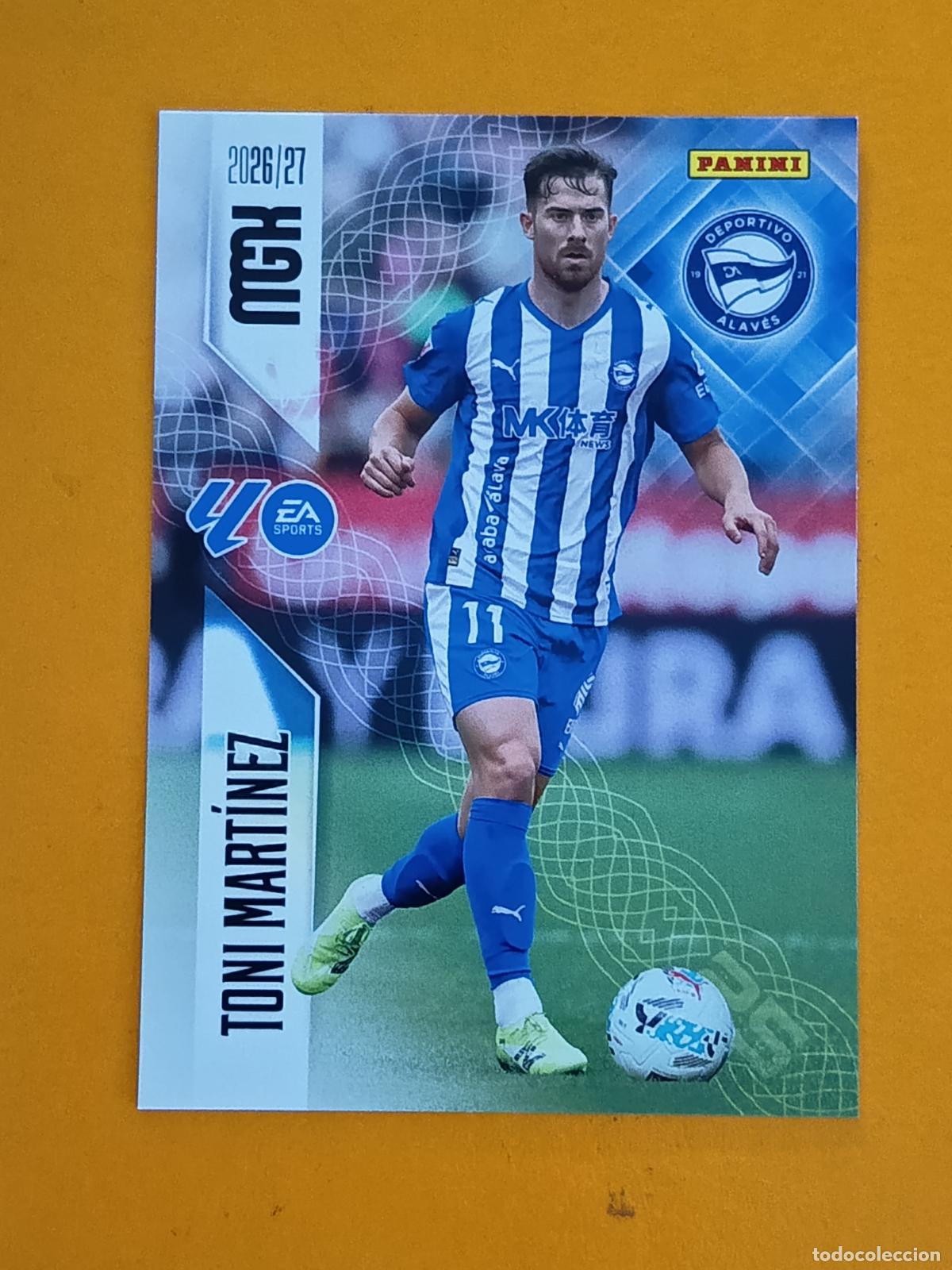 Cromos de f&uacute;tbol: 35 TONI MART&Iacute;NEZ. DEPORTIVO ALAV&Eacute;S. MEGACRACKS 2026-27. PANINI
