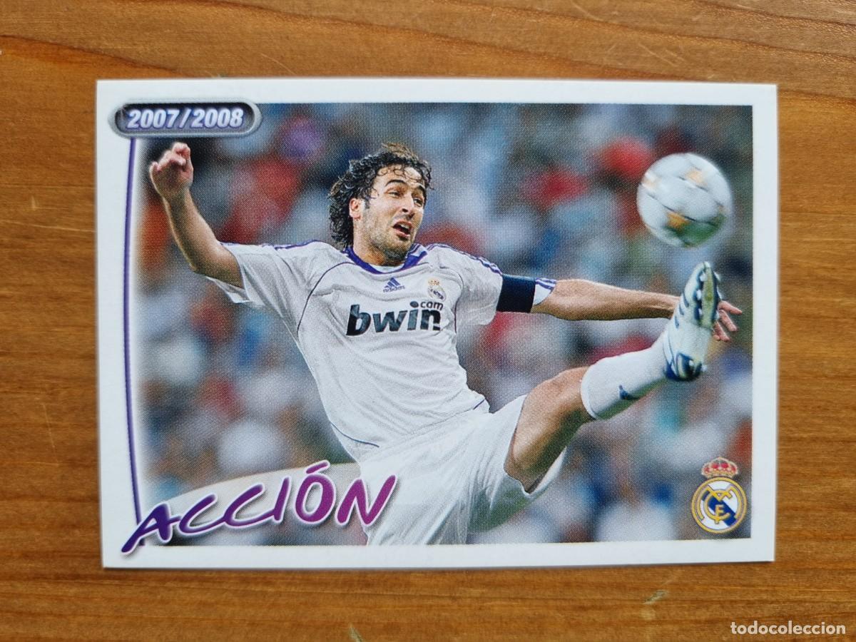 Cromos de f&uacute;tbol: 95 RA&Uacute;L (Acci&oacute;n). Real Madrid 2007 2008 07 08 (Panini)