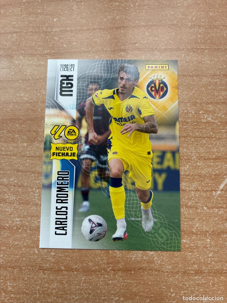 Cromos de f&uacute;tbol: 466 CARLOS ROMERO NUEVO FICHAJE VILLARREAL MEGACRACKS 2026 2027