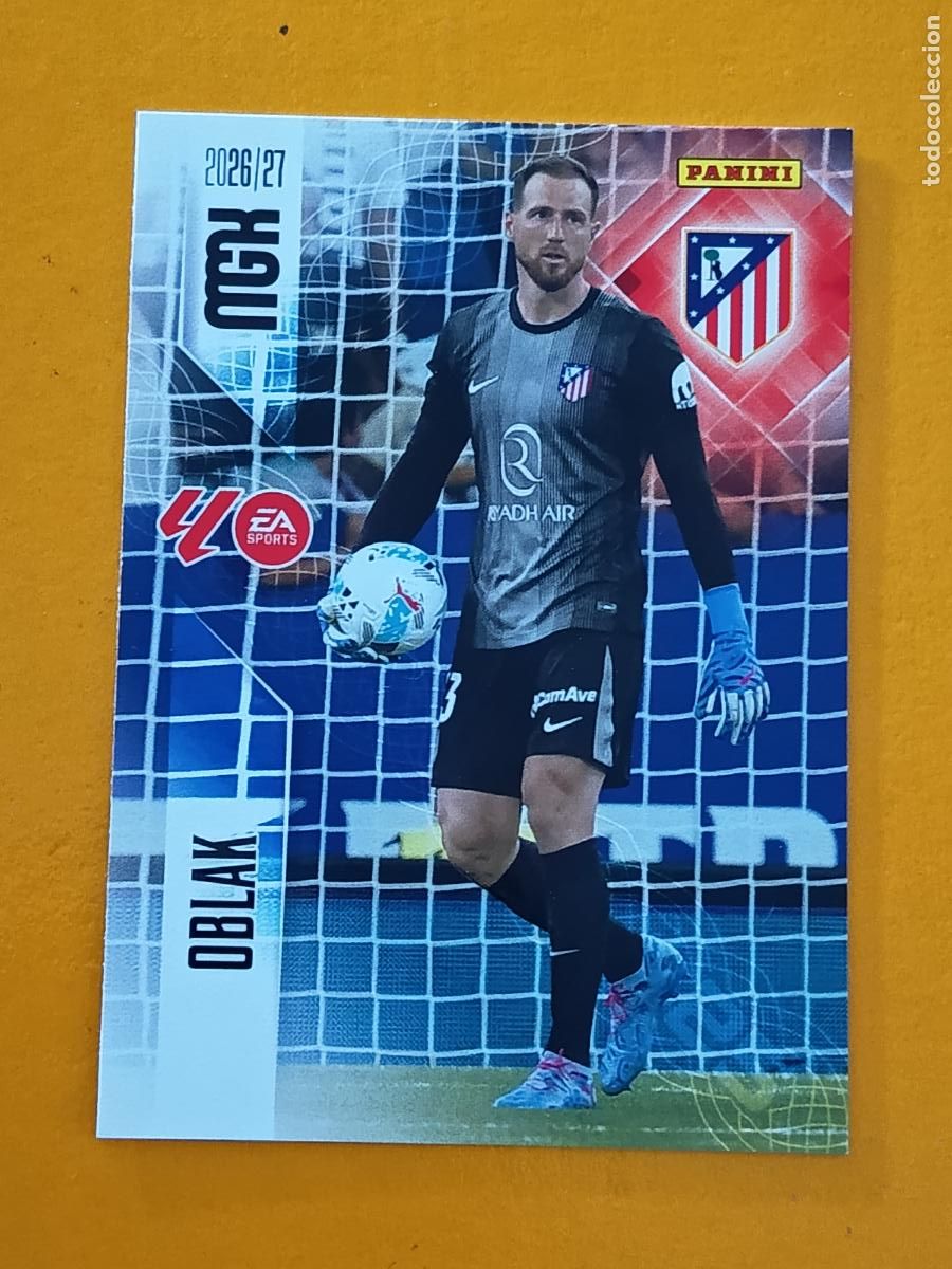 Cromos de f&uacute;tbol: 56 OBLAK. ATL&Eacute;TICO DE MADRID. MEGACRACKS 2026-27. PANINI