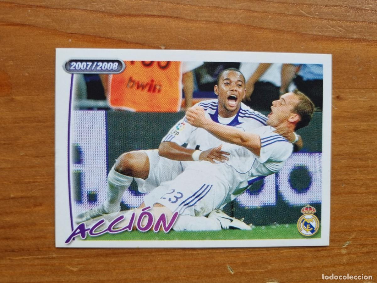 Cromos de f&uacute;tbol: 98 ROBINHO y SNEIJDER (Acci&oacute;n). Real Madrid 2007 2008 07 08 (Panini)