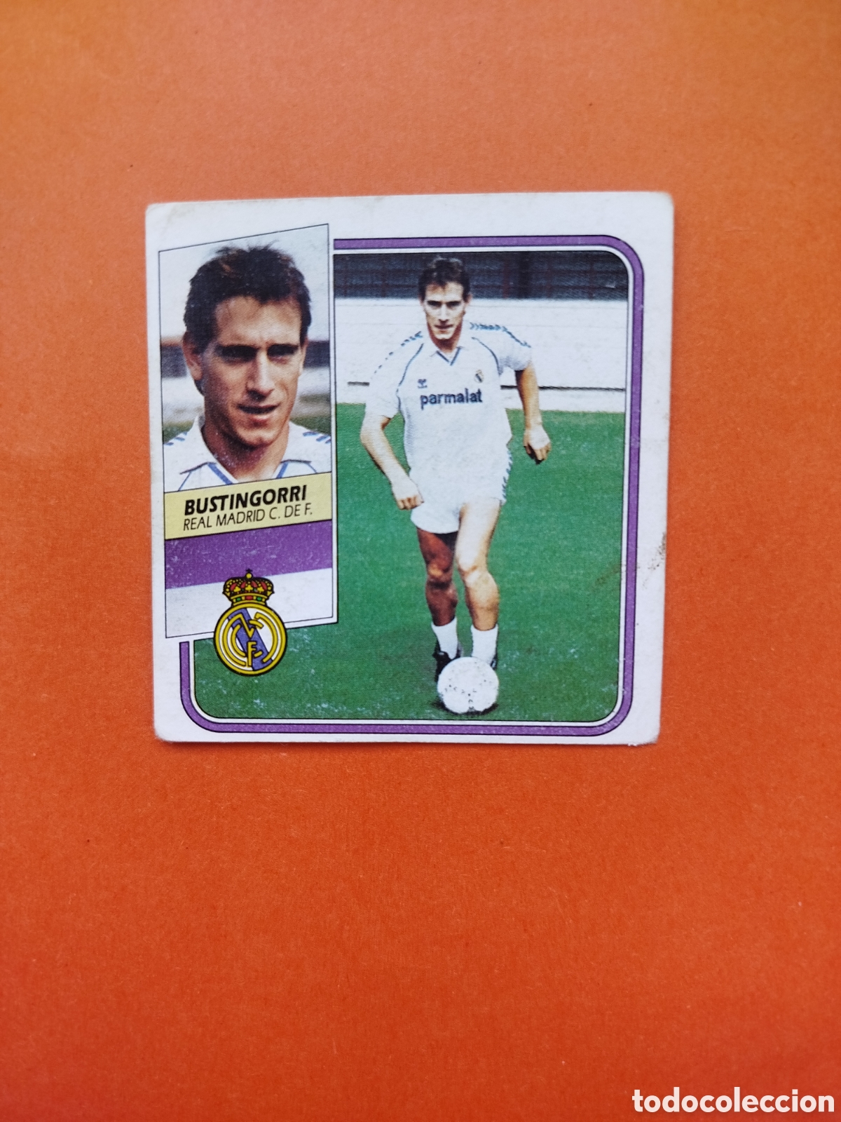 Cromos de f&uacute;tbol: FICHAJE 11 BUSTINGORRI SIN PEGAR REAL MADRID LIGA ESTE 89-90