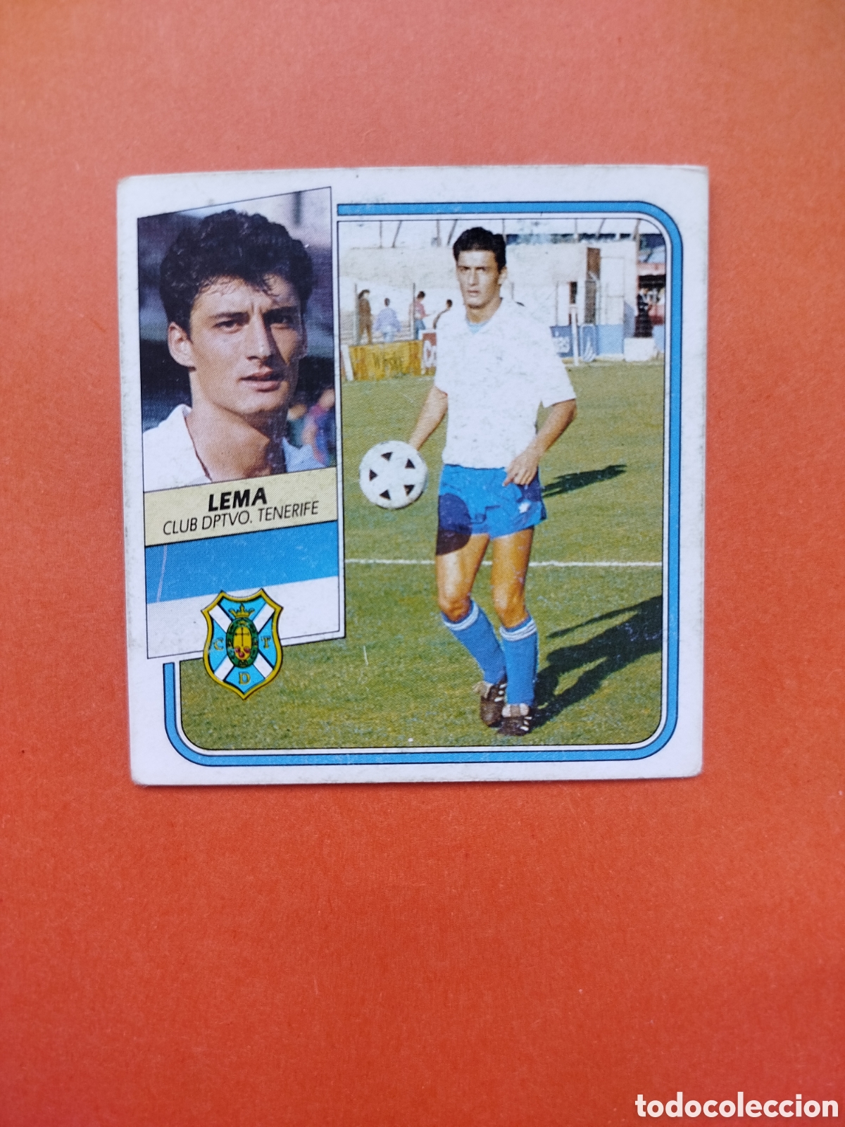 Cromos de f&uacute;tbol: LEMA BAJA SIN PEGAR TENERIFE LIGA ESTE 89-90
