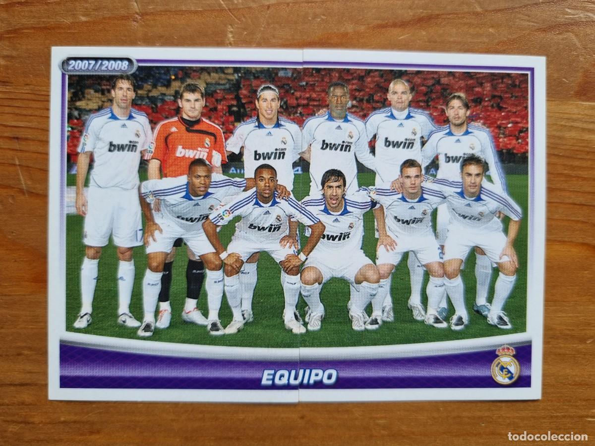 Cromos de f&uacute;tbol: 163 y 164 EQUIPO. Real Madrid 2007 2008 07 08 (Panini)