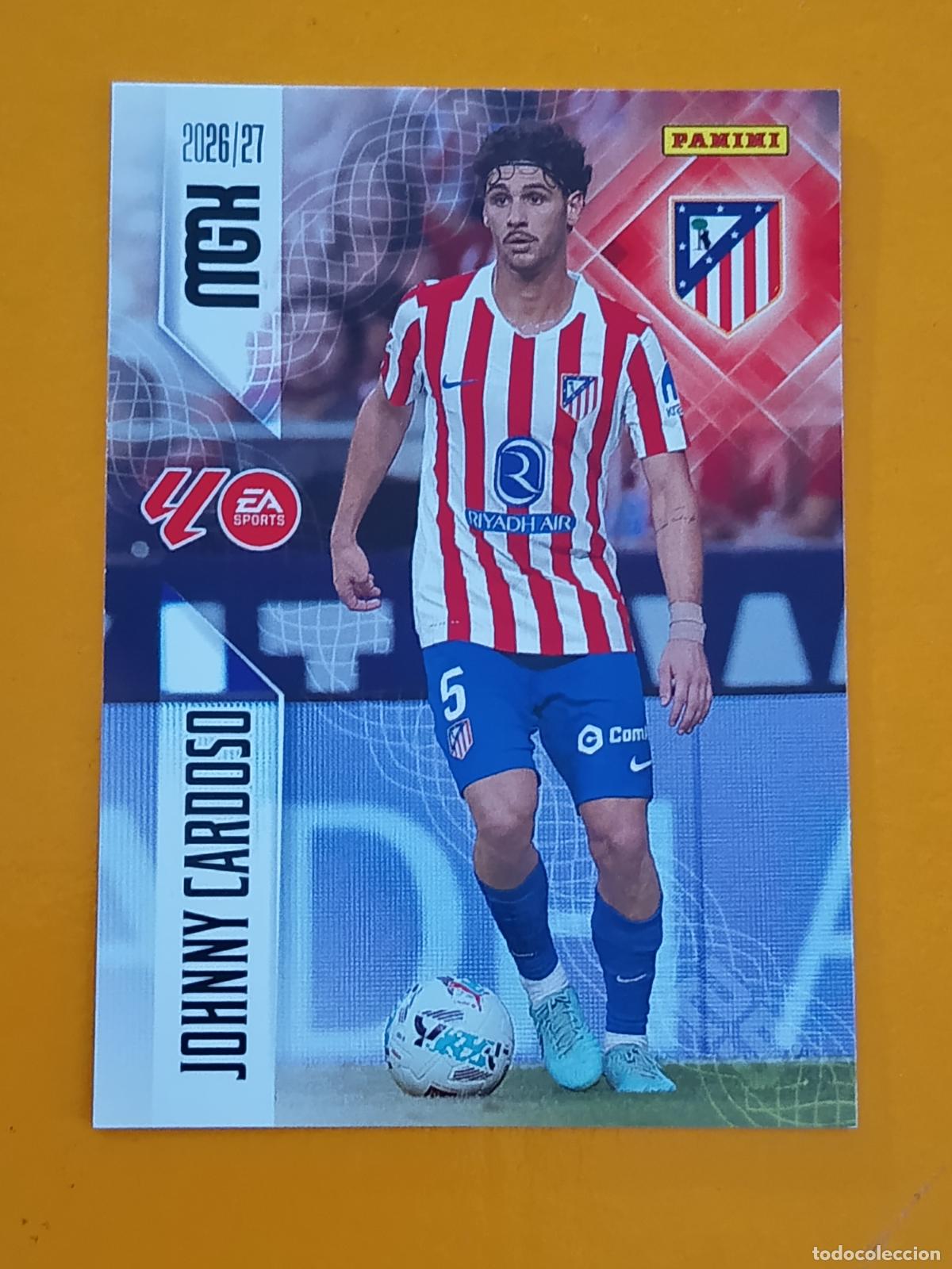 Cromos de f&uacute;tbol: 66 JOHNNY CARDOSO. ATL&Eacute;TICO DE MADRID. MEGACRACKS 2026-27. PANINI