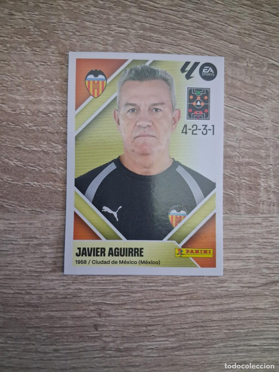 Cromos de f&uacute;tbol: Ediciones Este 2026 2027 26 27 Valencia CF 2 BIS Entrenador Javier Aguirre Coloca