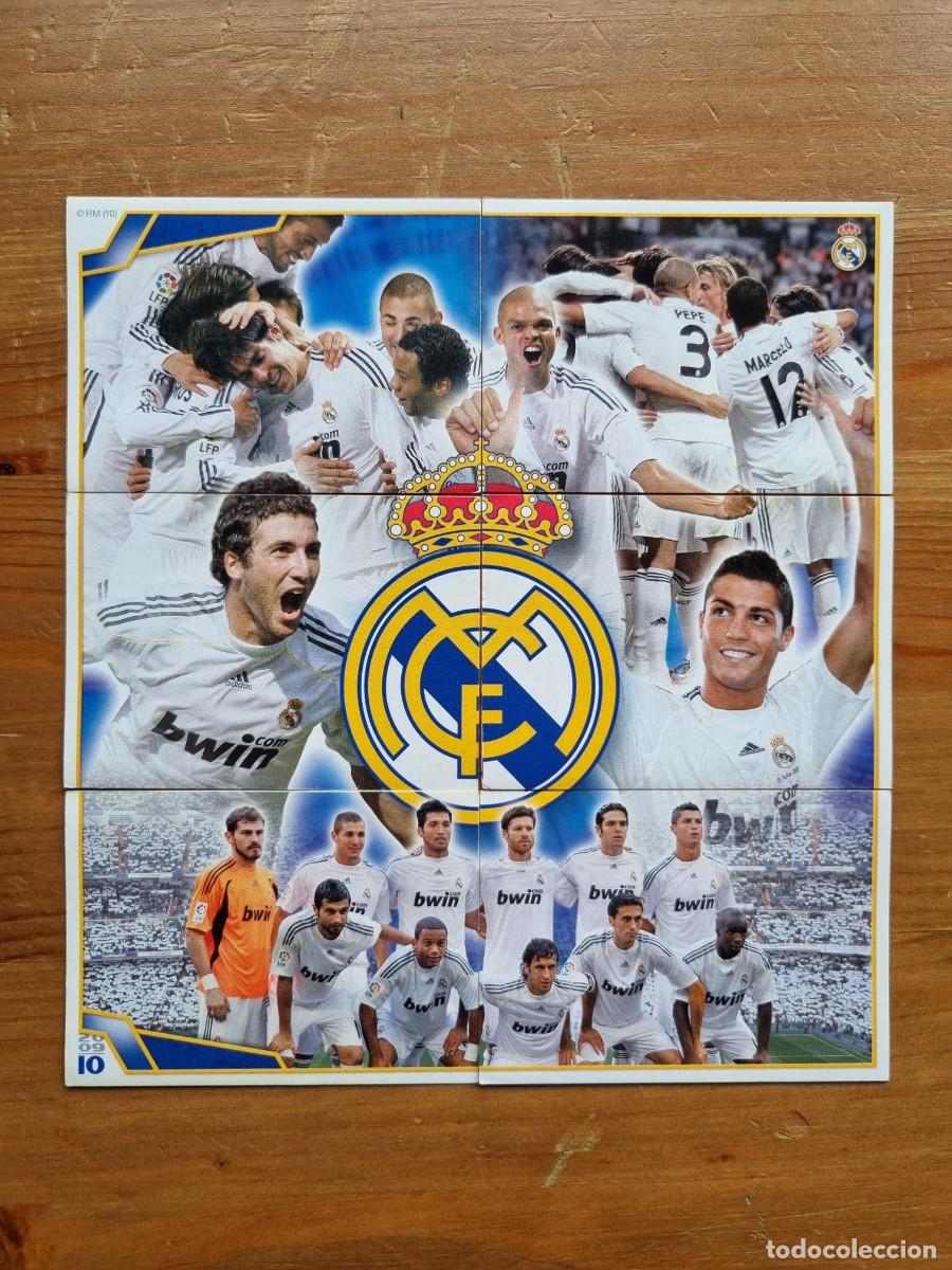 Cromos de f&uacute;tbol: 175, 176, 177, 178, 179, 180 (Poster). Real Madrid 2009 2010 09 10 (Panini)