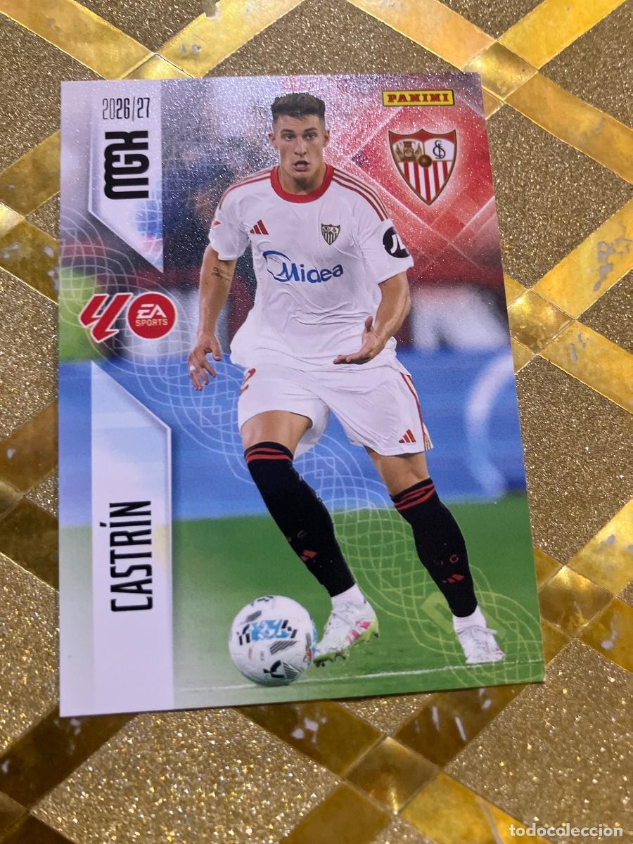 Cromos de f&uacute;tbol: CROMO DE FUTBOL NUMERO 332 CASTRIN SEVILLA LIGA 2026 2027 MEGACRAKS MGK PANINI !