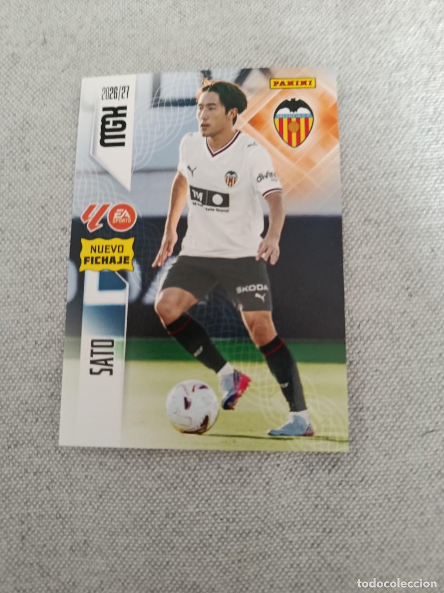 Cromos de f&uacute;tbol: Megacracks 26/27. 453- Sato. Valencia. Nuevo fichaje.