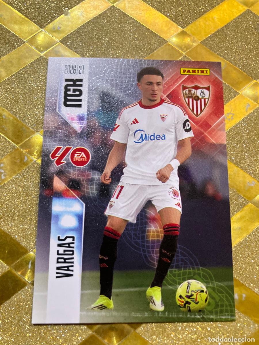 Cromos de f&uacute;tbol: CROMO DE FUTBOL NUMERO 337 VARGAS SEVILLA LIGA 2026 2027 MEGACRAKS MGK PANINI !