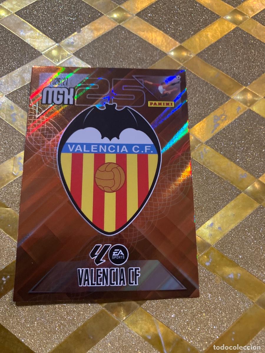 Cromos de f&uacute;tbol: CROMO DE FUTBOL NUMERO 343 ESCUDO DEL VALENCIA LIGA 2026 2027 MEGACRAKS MGK PANINI !