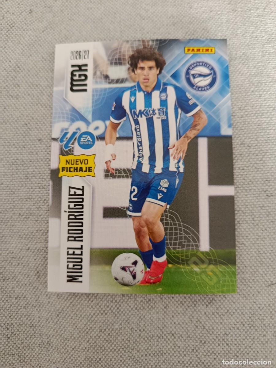Cromos de f&uacute;tbol: Megacracks 26/27. 463 bis- Miguel Rodr&iacute;guez. Alav&eacute;s. Nuevo fichaje.