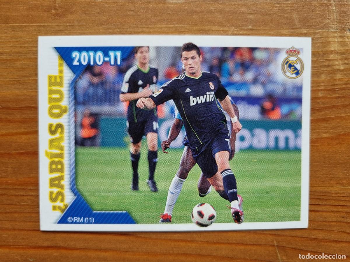 Cromos de f&uacute;tbol: 174 CRISTIANO RONALDO (&iquest;Sab&iacute;as qu&eacute;?). Real Madrid 2010 2011 10 11 (Panini)