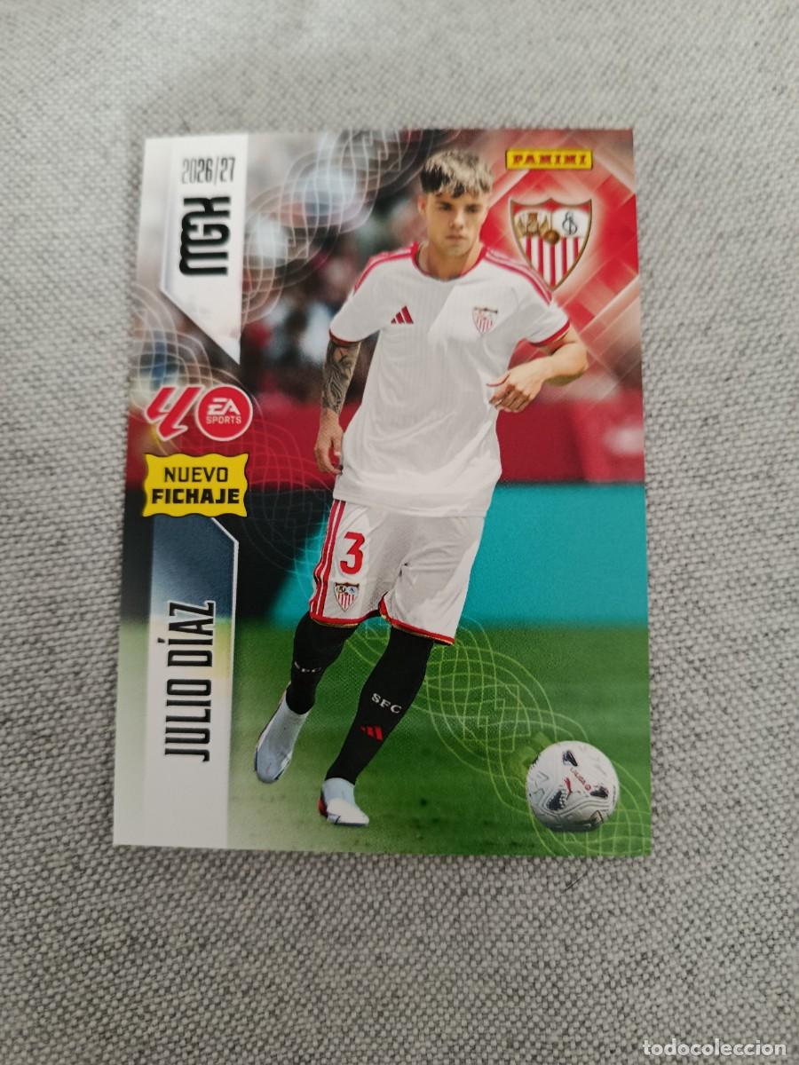 Cromos de f&uacute;tbol: Megacracks 26/27. 477- Julio D&iacute;az. Sevilla. Nuevo fichaje.