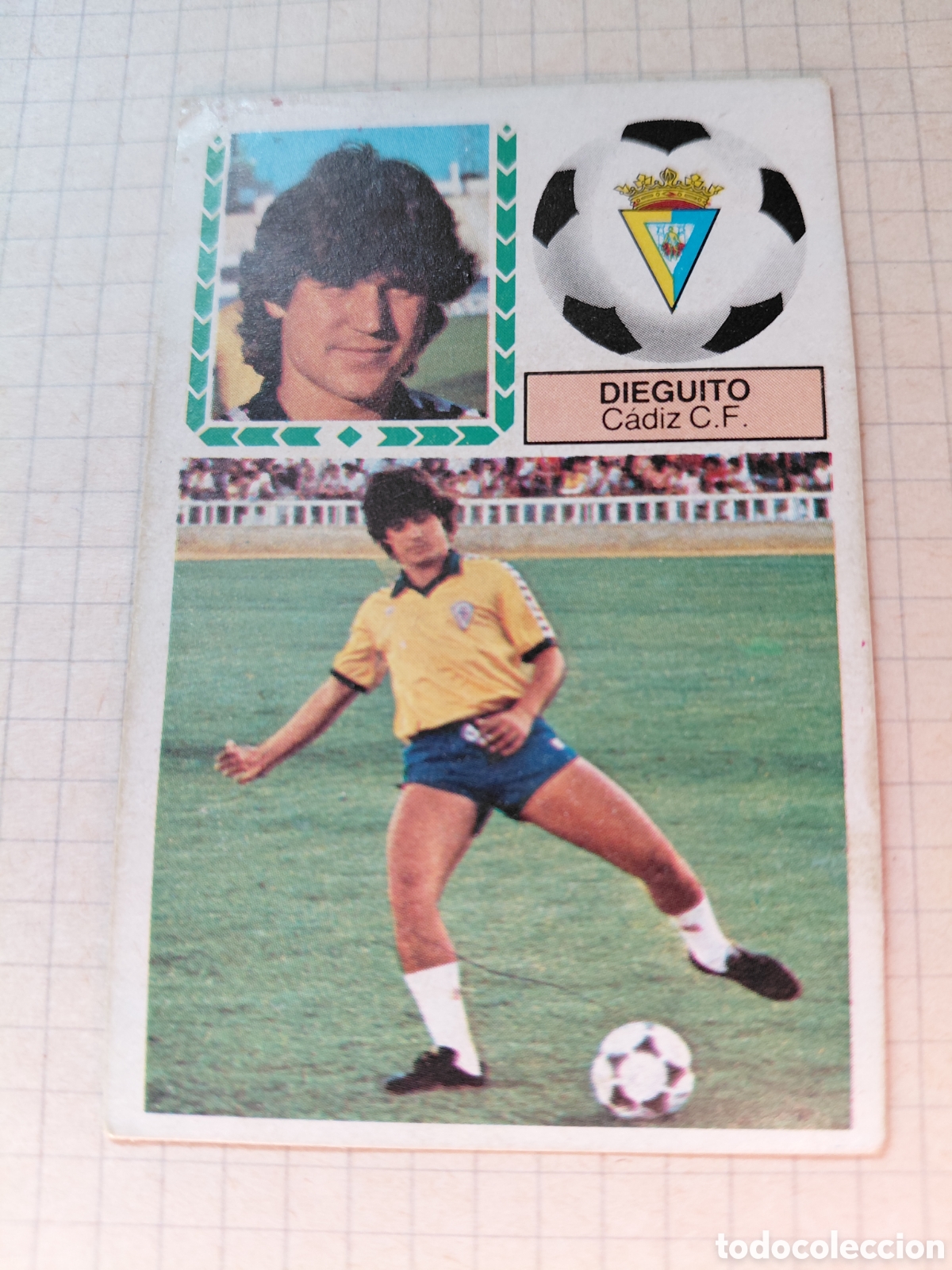 Cromos de f&uacute;tbol: DIEGUITO, CADIZ C. F. COLOCA. DESPEGADO. LIGA 83/84
