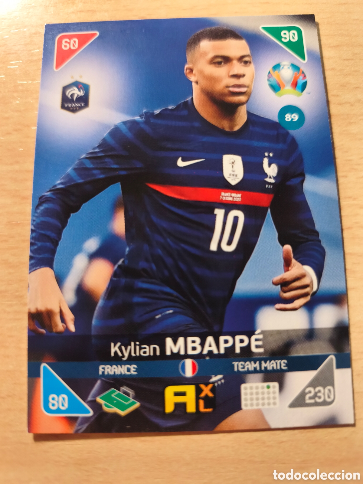 Cromos de f&uacute;tbol: 89 KYLIAN MBAPPE FRANCIA FRANCE PANINI ADRENALYN UEFA KICK OFF EURO 2020 EUROCOPA 20