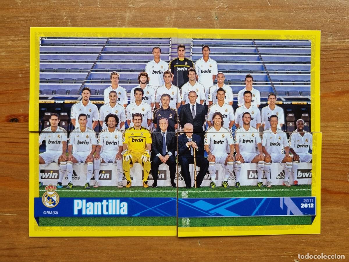 Cromos de f&uacute;tbol: 2, 3, 4 y 5 PLANTILLA. Real Madrid 2011 2012 11 12 (Panini)